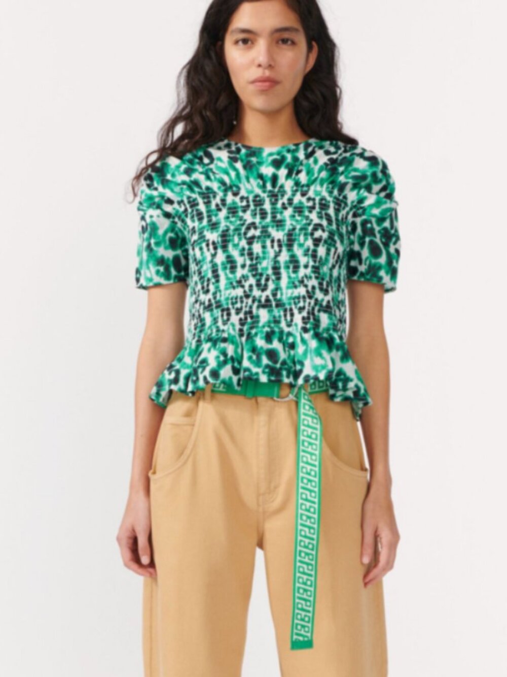 NWT Baum und Pferdgarten Mynowa Top Floating Flower Green Size 42